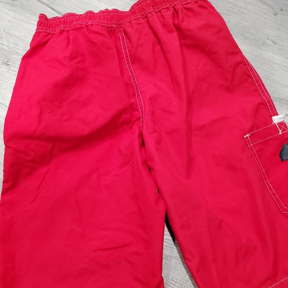 Boy's Polo Red Swim Trunk sz 7 - Picture 3 of 4